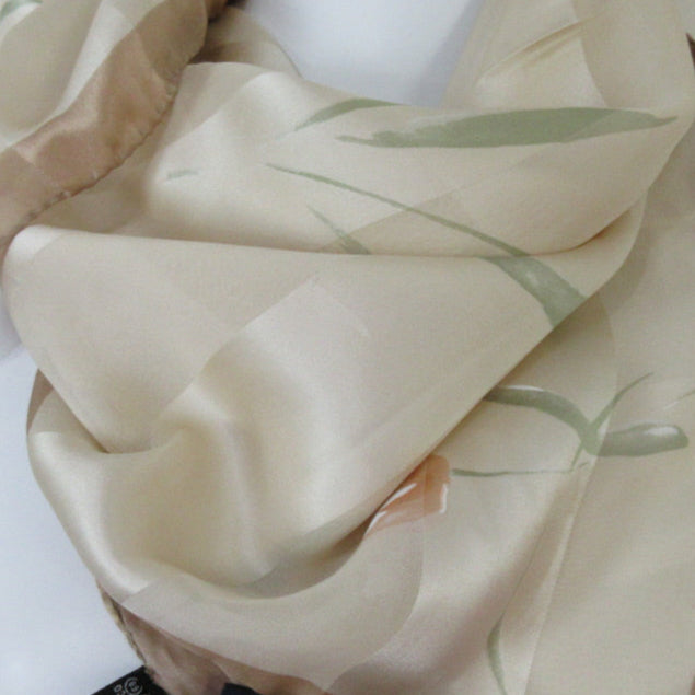 Frangi Designer Floral Silk Scarf - Square - 5452