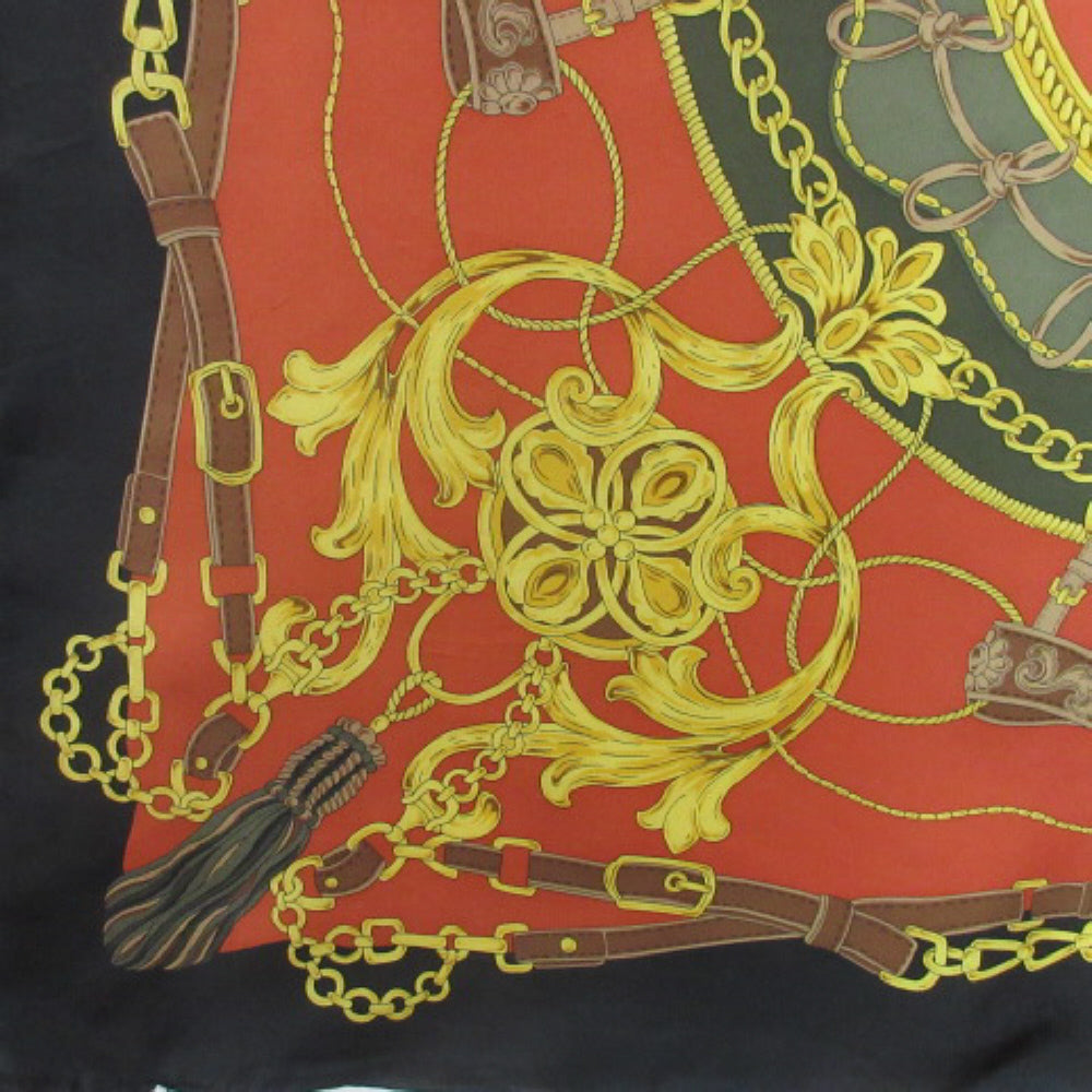 Talbots Equestrian Western Silk Scarf - Square - 3811