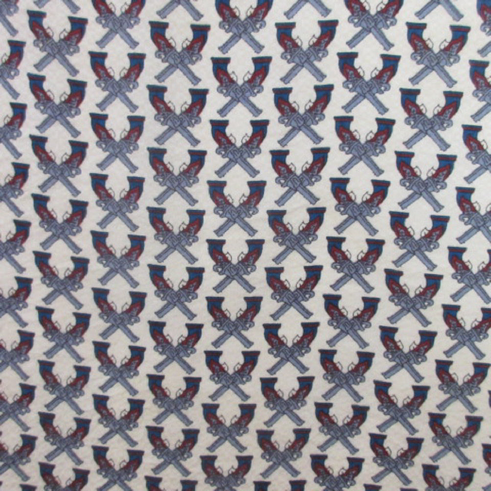 Rare Gucci Hand Gun Theme Scarf - Square - 3825