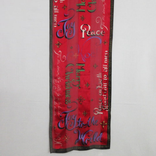 Christmas Carols Silk Scarf - Long - 3840