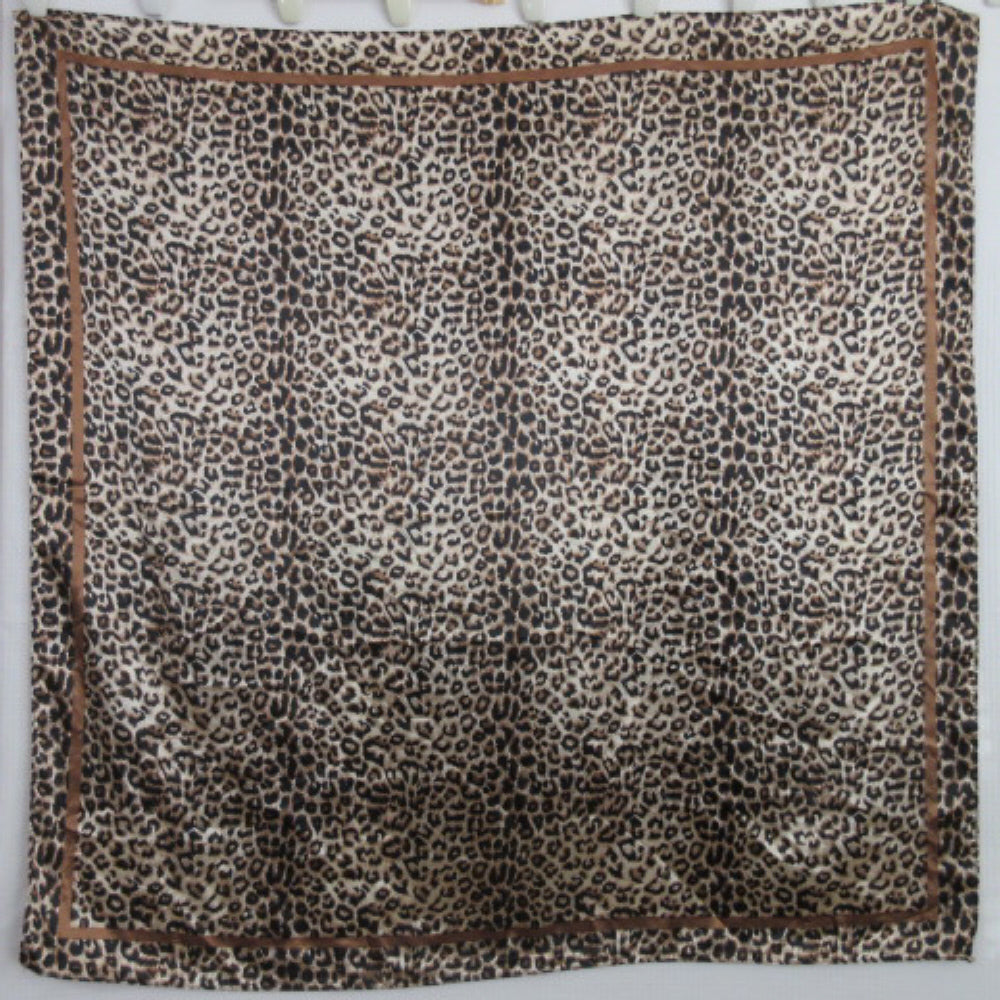Exotic Leopard Animal Print Scarf - Square - 3857