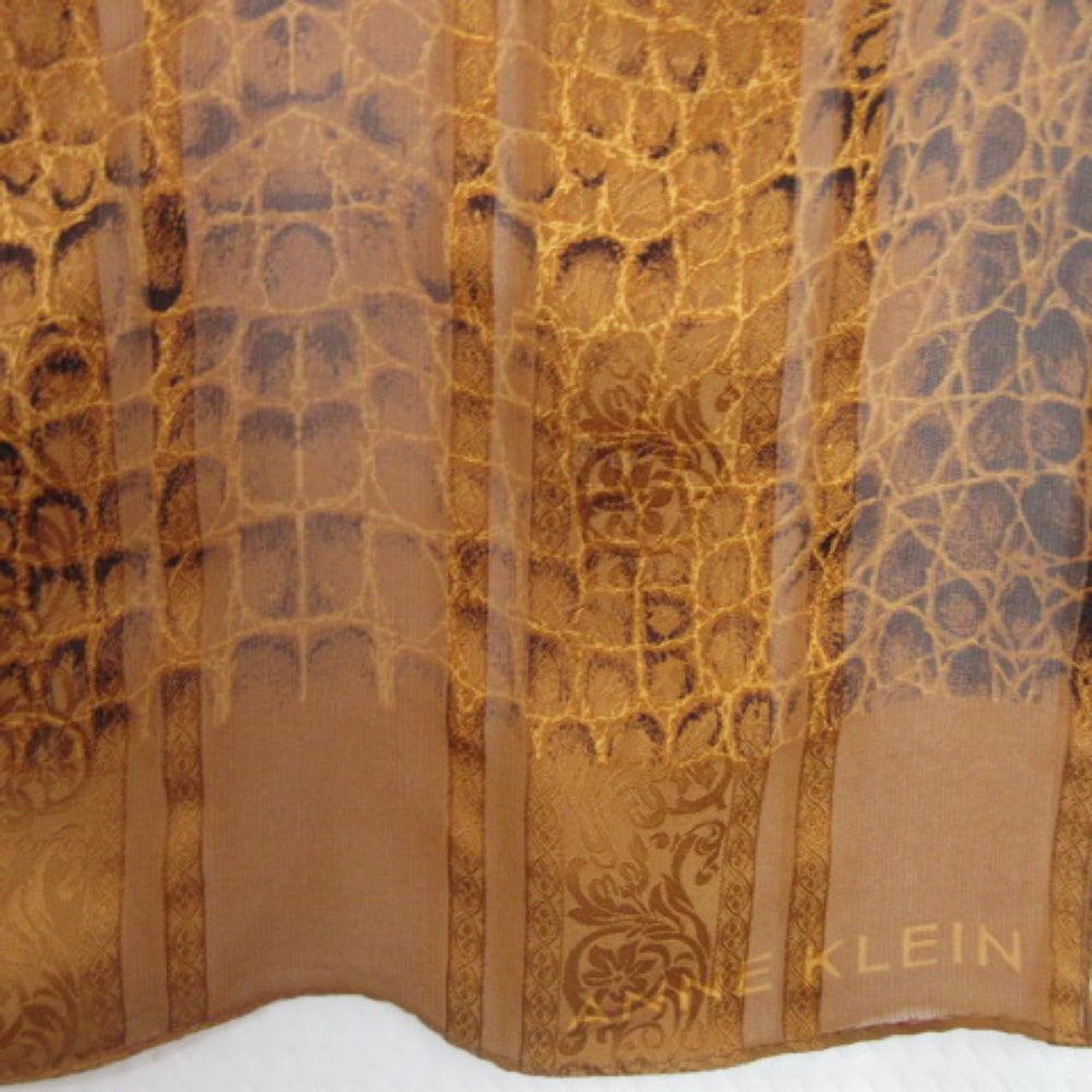 Anne Klein Snakeskin Print Silk Scarf - Long - 3872