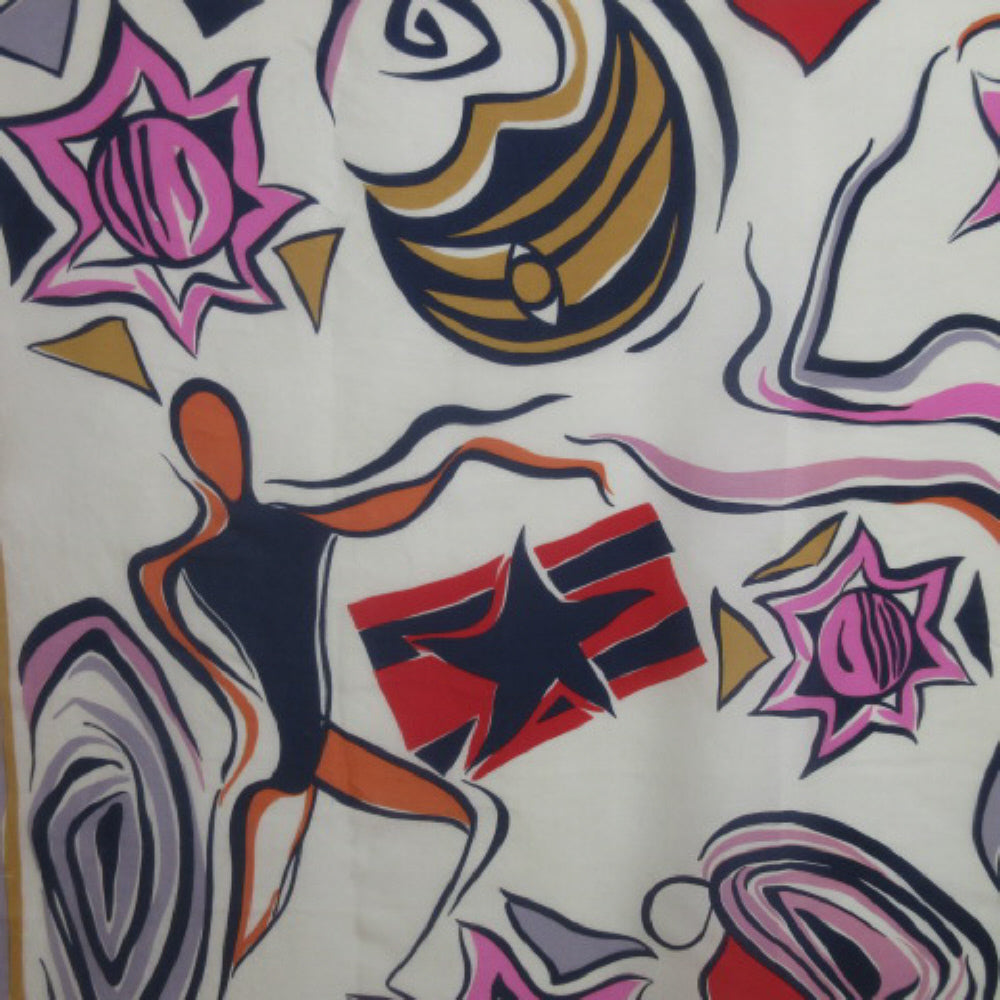 Patricia Stoffel Art Silk Scarf - Square AS IS - 3880
