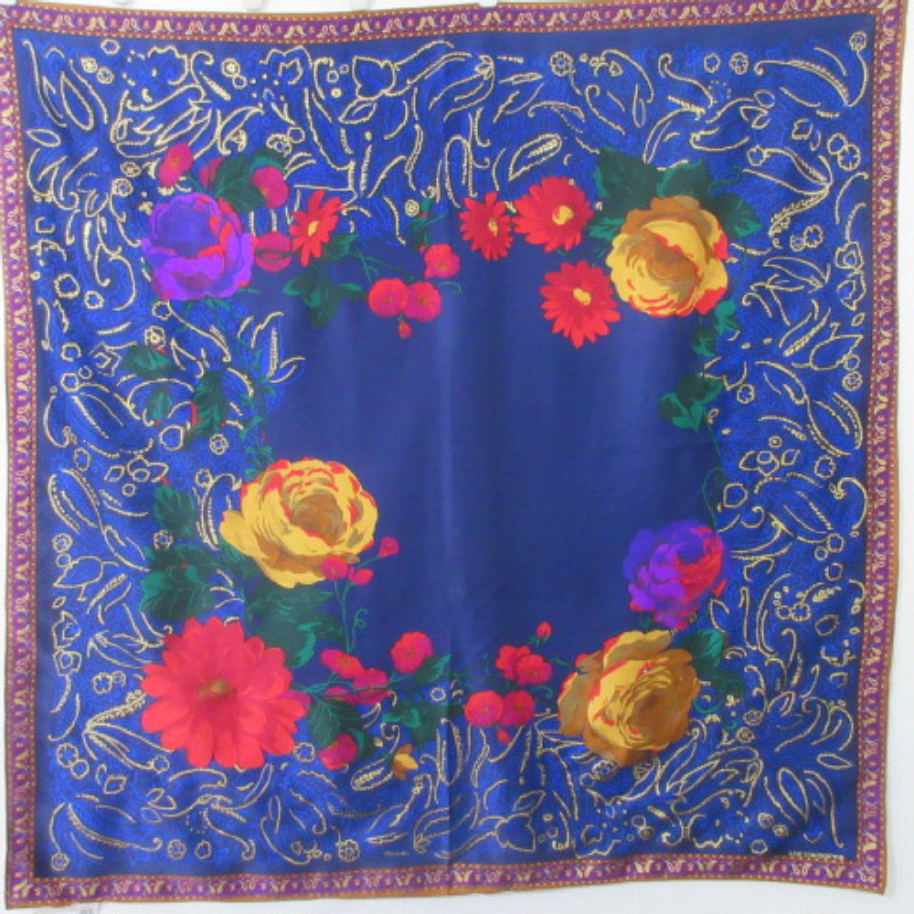 Liz Claiborne Floral Silk Scarf - Square NWT - 3896