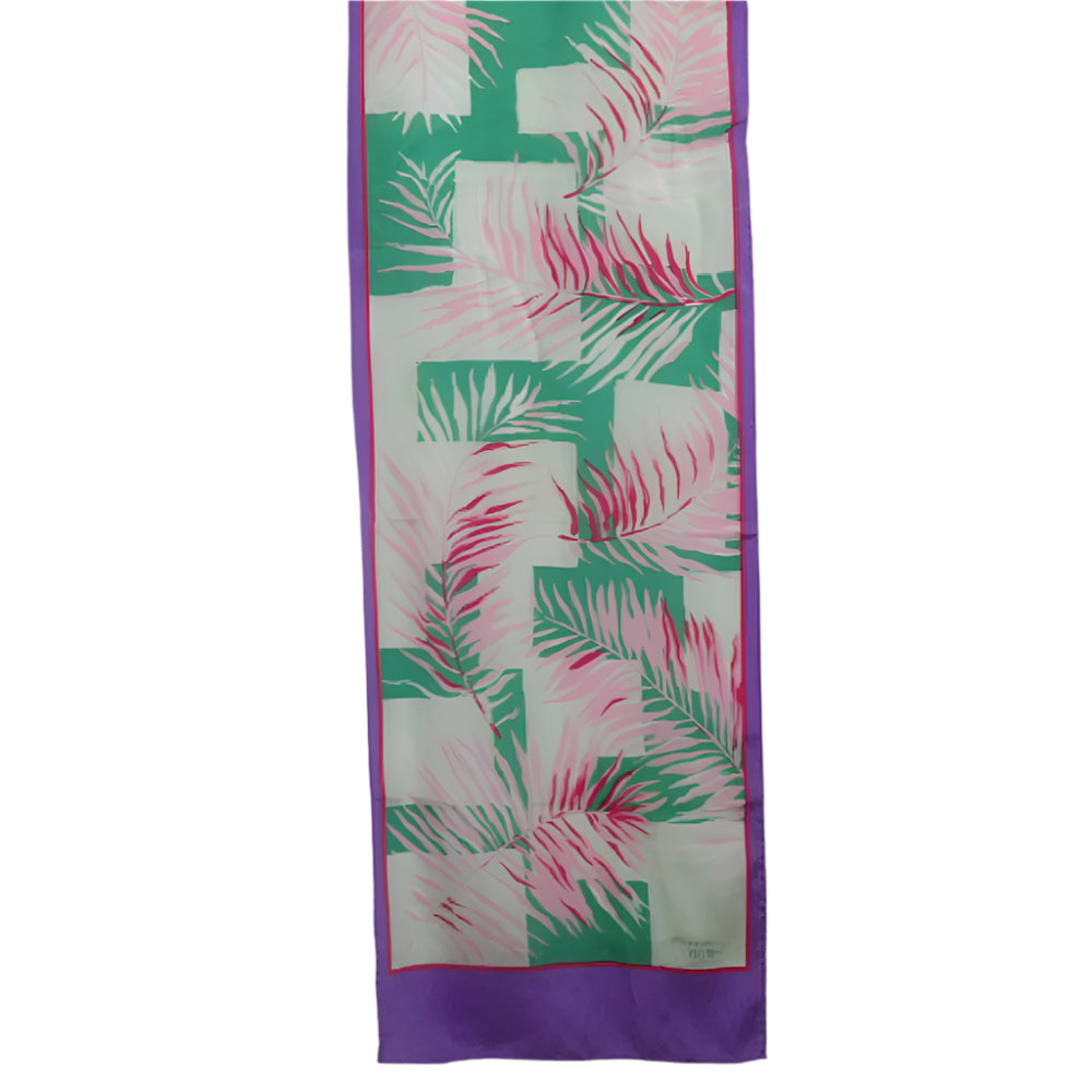 Monique Martin Floral Silk Scarf - Long - 3912