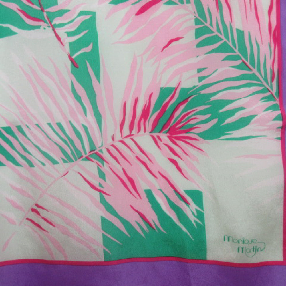 Monique Martin Floral Silk Scarf - Long - 3912