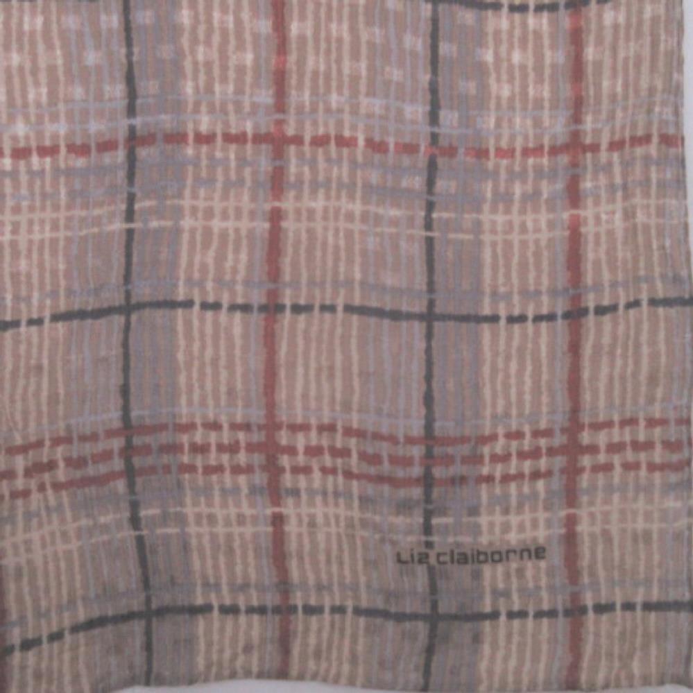 Liz Claiborne Abstract Silk Scarf - Long - 3940