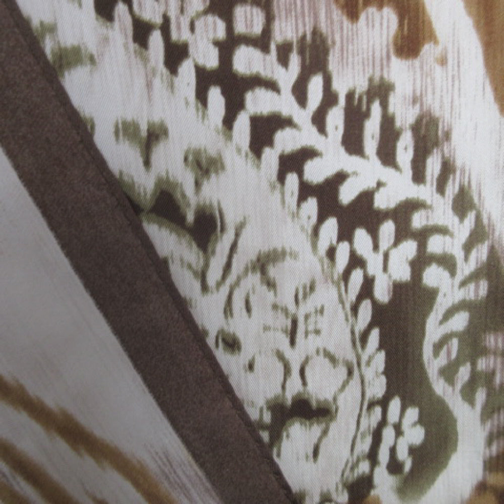 ADRIENNE LANDAU Silk Scarf - Abstract Animal Print - 11" x 53" Long - 3941