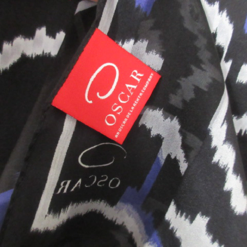 Oscar de la Renta Abstract Silk Scarf - Long - 3948
