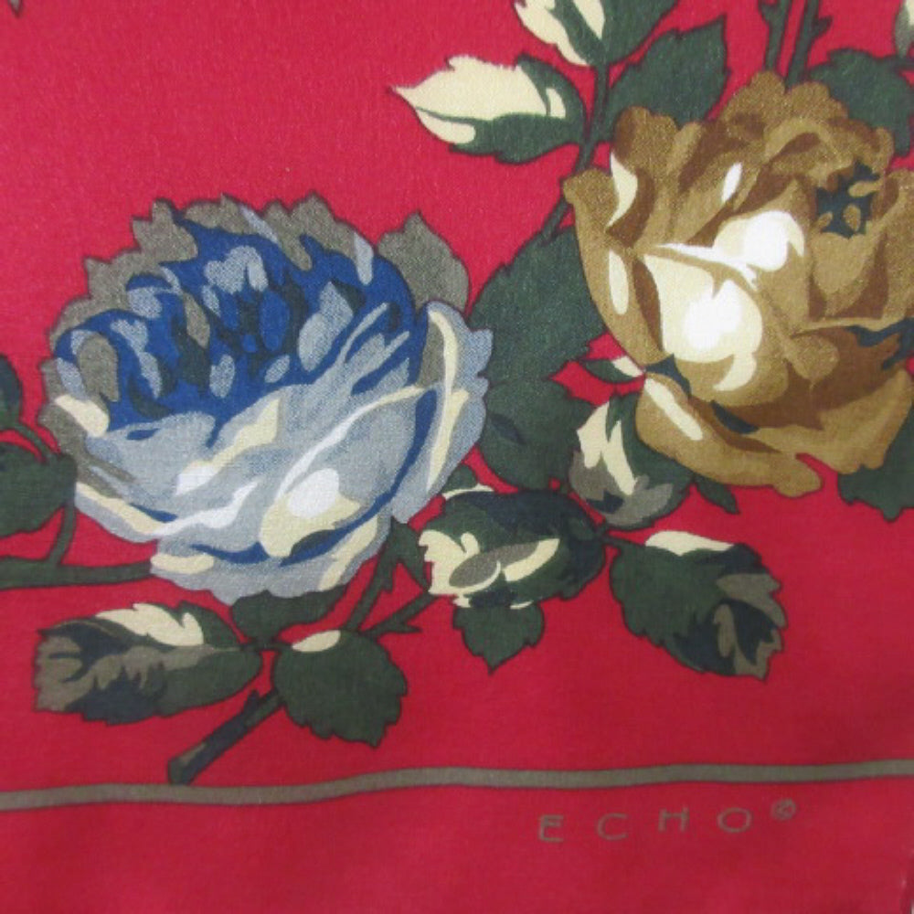 Echo Floral Silk Scarf - Long - 3959