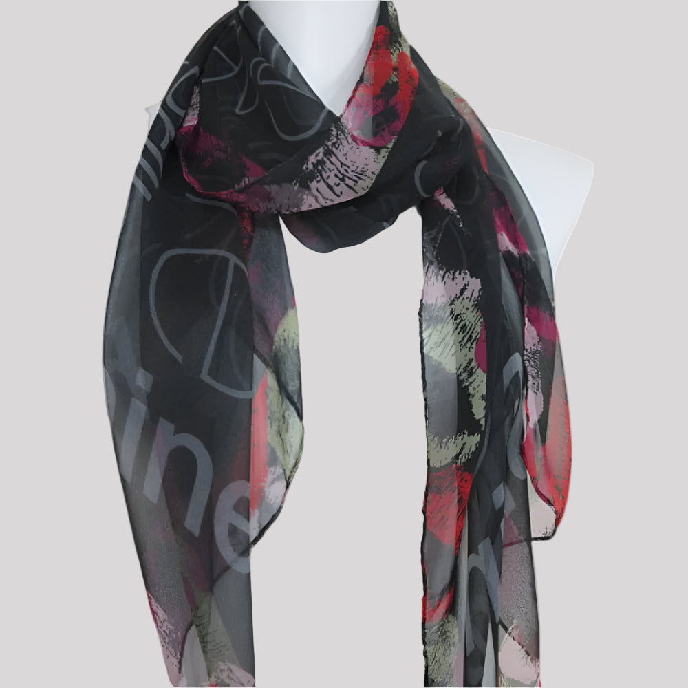 Mary Kay Motivational Sheer Silk Scarf - Long - 3963
