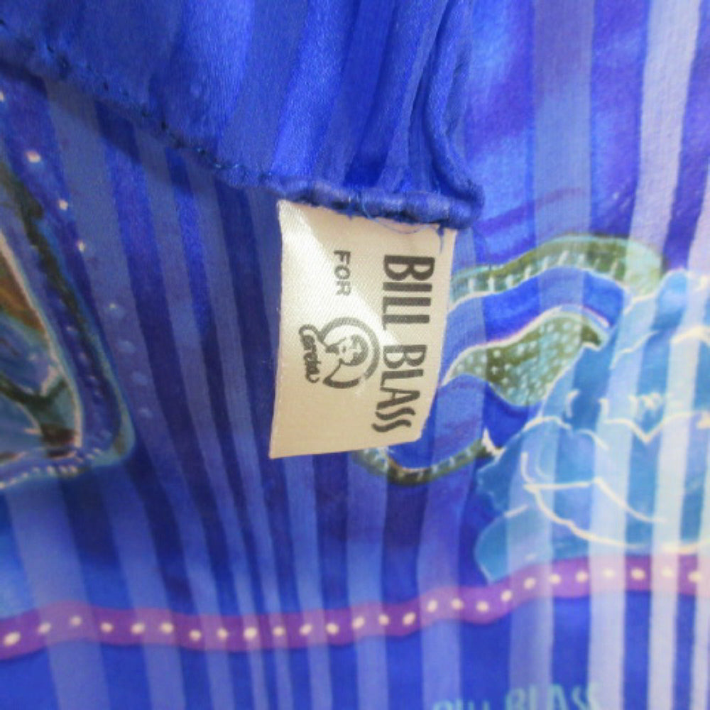 Bill Blass Floral Paisley Silk Scarf - Long - SKU 3986