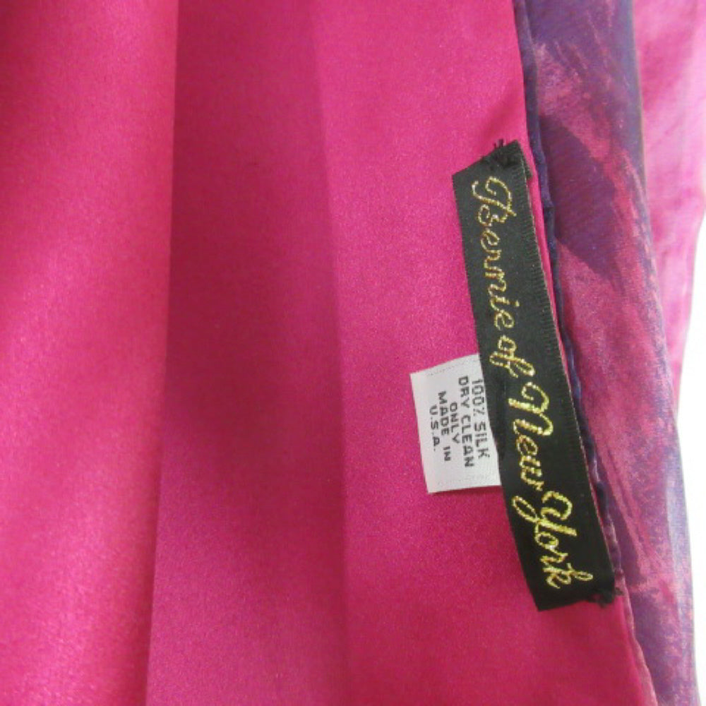 BERNIE OF NEW YORK Chiffon Silk Scarf - Long - 3988