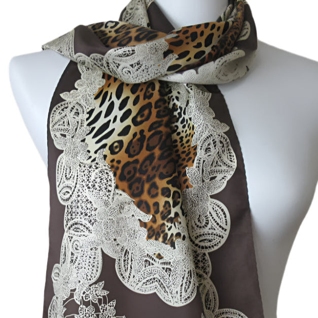 Nicole Miller Designer Silk Scarf - Long - 5454