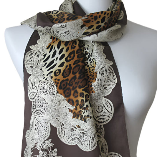 Nicole Miller Designer Silk Scarf - Long - 5454
