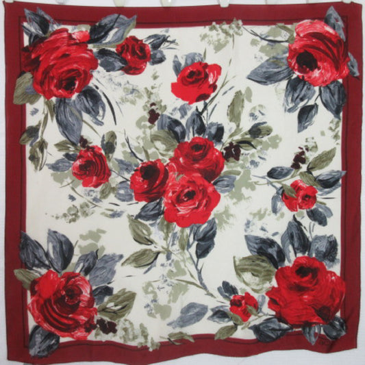 Anne Klein AK2 Designer Silk Scarf - Square - 4028