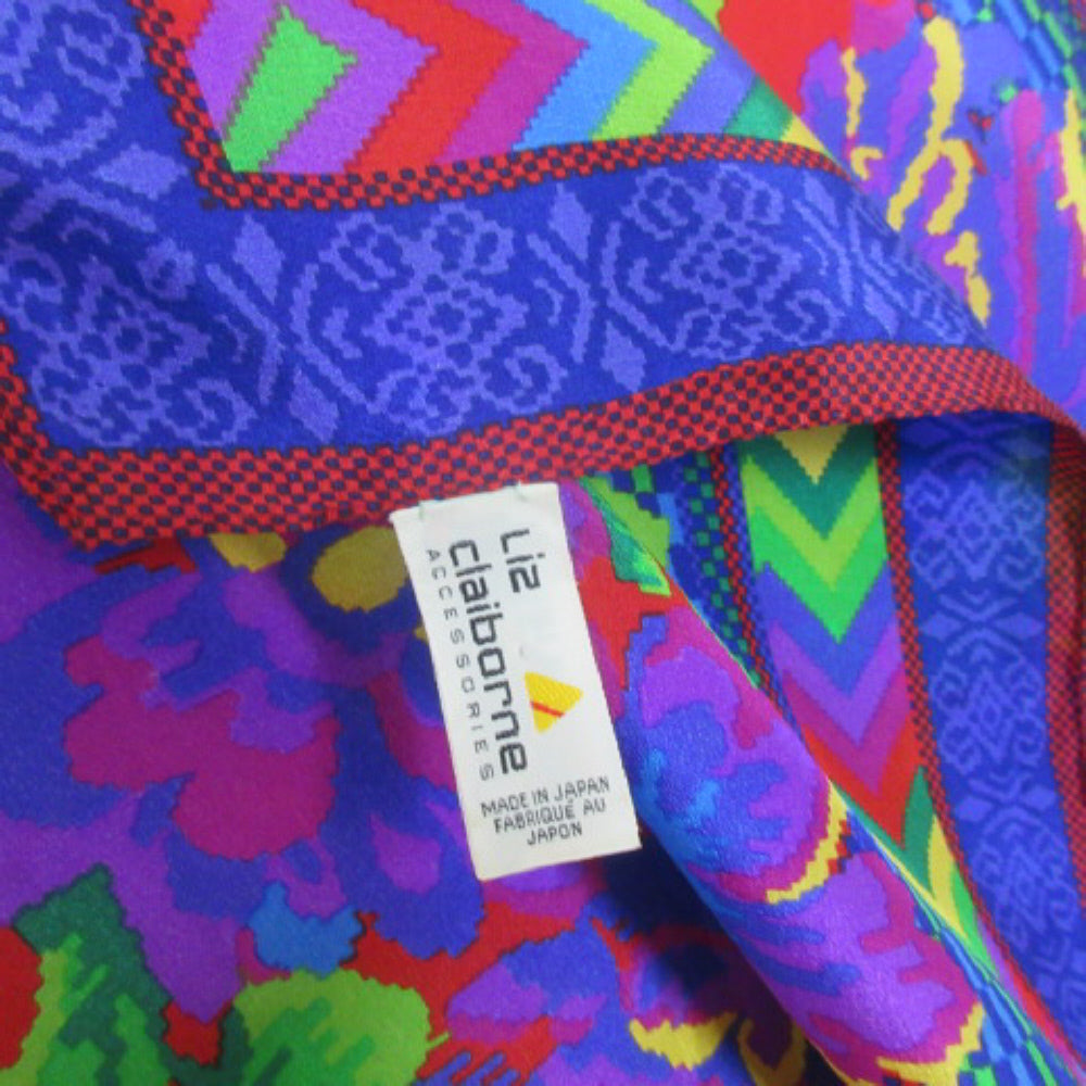 LIZ CLAIBORNE Designer Silk Scarf - Square - 4030
