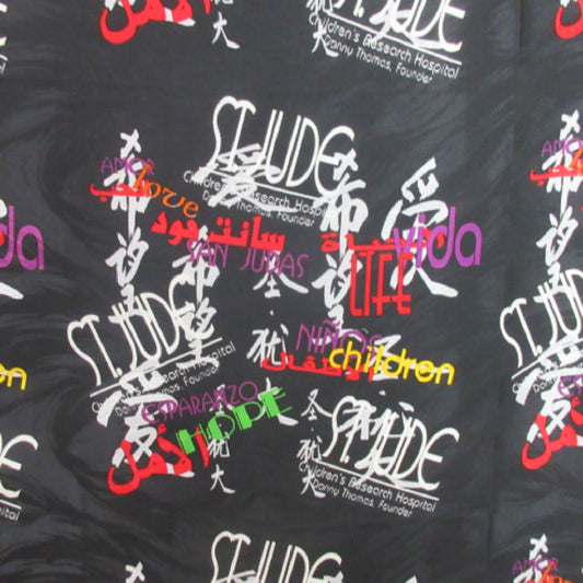 ST JUDE CHILDRENS RESEARCH HOSPITAL Abstract Silk Scarf - Square – 4037
