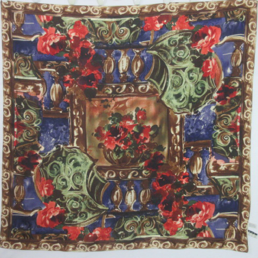 New York Studio Designer Silk Scarf - Square - 4042