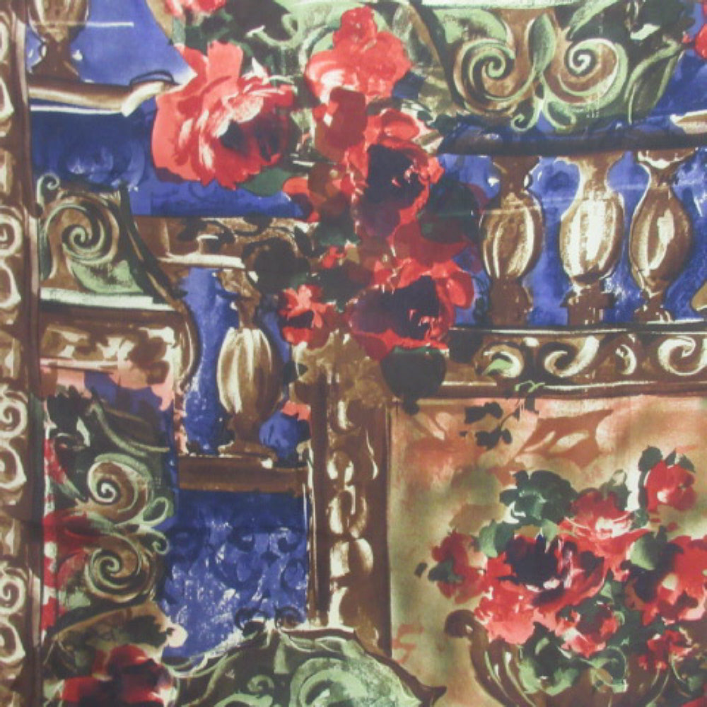 New York Studio Designer Silk Scarf - Square - 4042