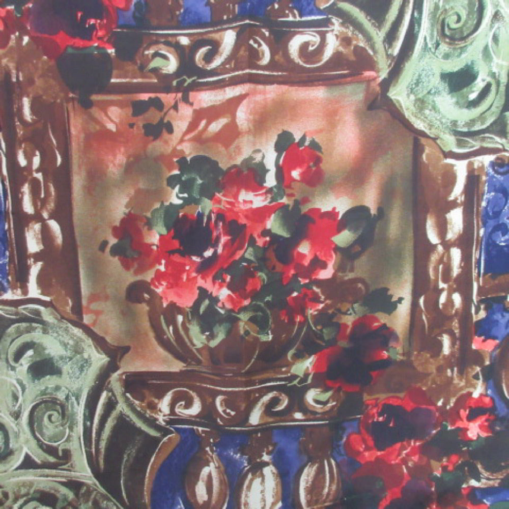 New York Studio Designer Silk Scarf - Square - 4042
