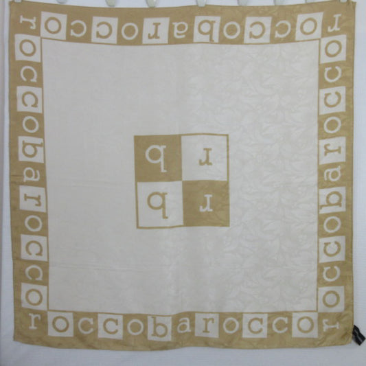 Roccobarocco Designer Italy Silk Scarf - Square - 4044