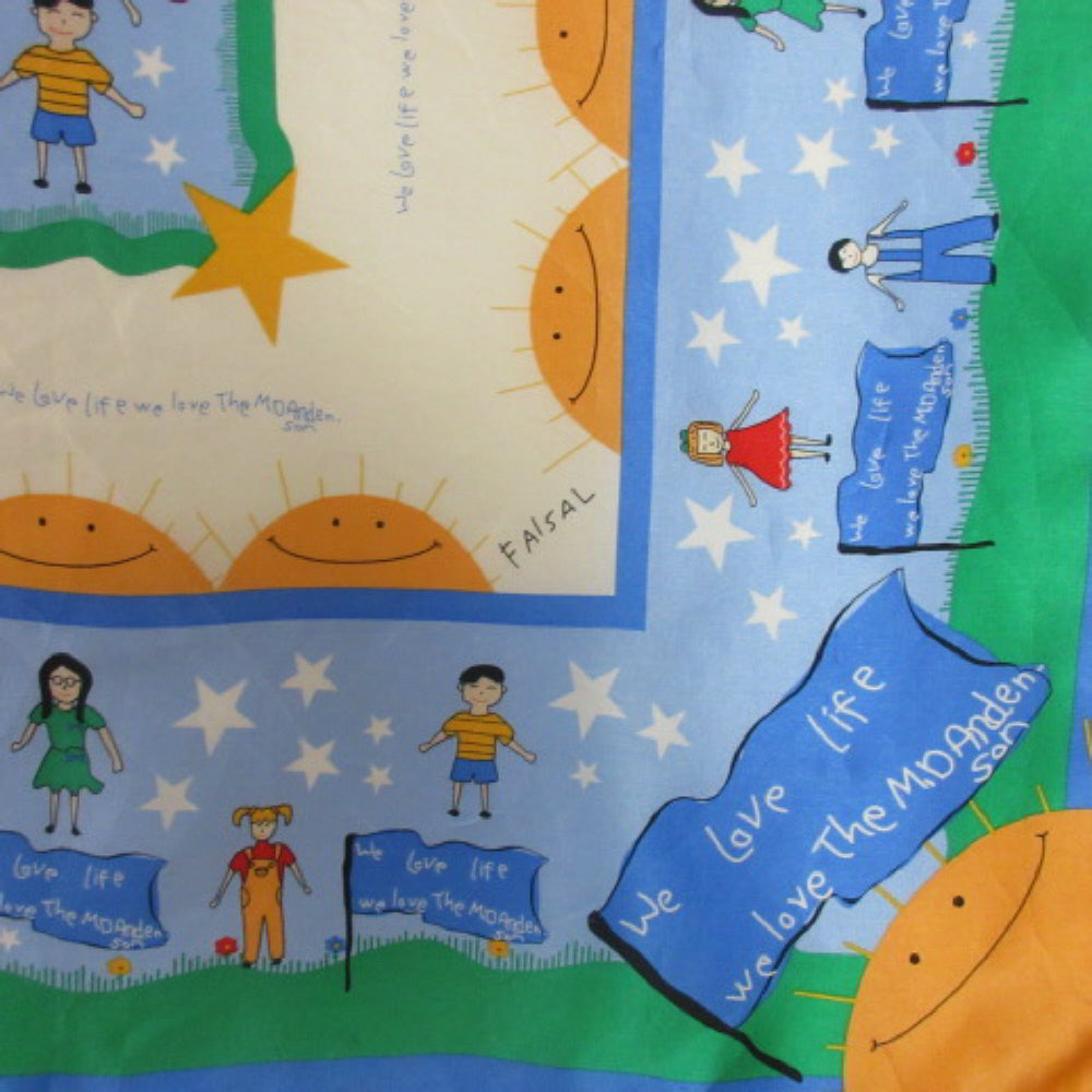 Cancer Center Children's Art Silk Scarf - Square - 4061