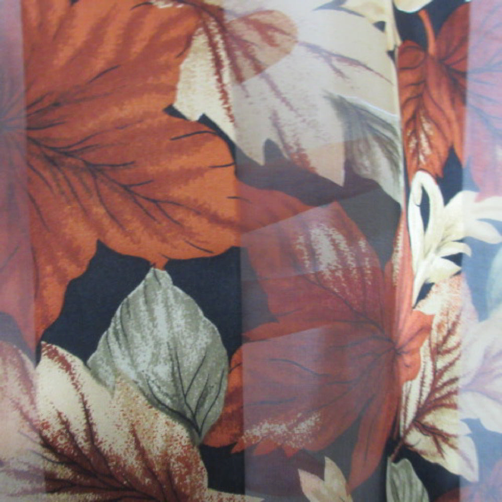 Bill Blass Autumn Leaves Silk Scarf - Long - 4080