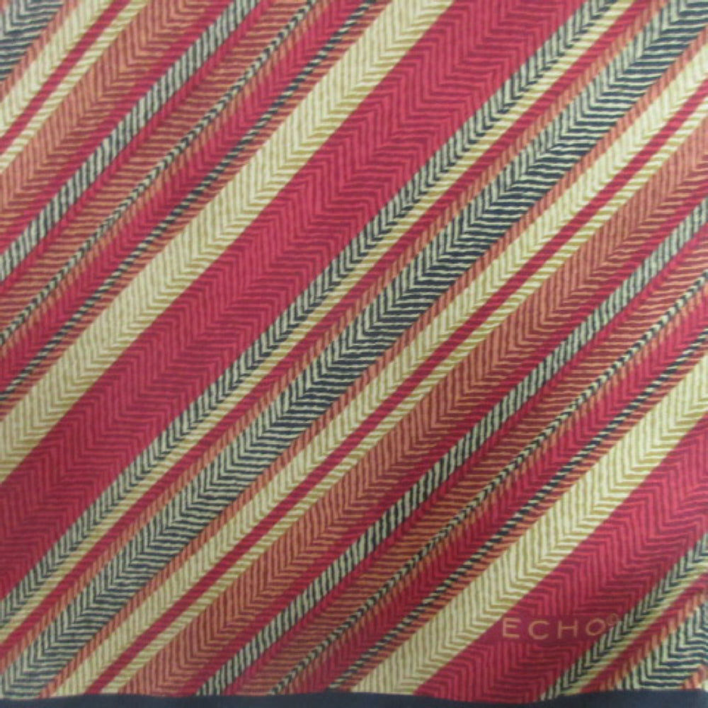 ECHO Geometric Silk Scarf - Long - 4086