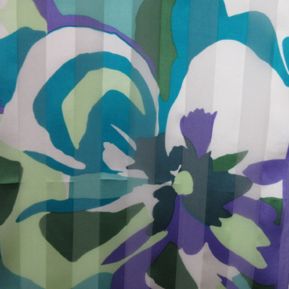 ANNE KLEIN Abstract Silk Scarf - Long - 4087
