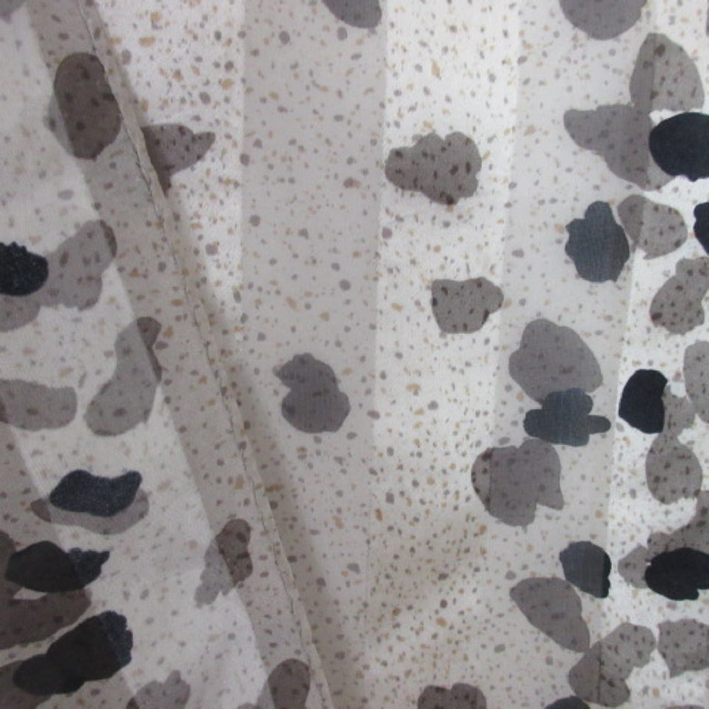 Abstract Animal Design Silk Scarf - Long - 4095