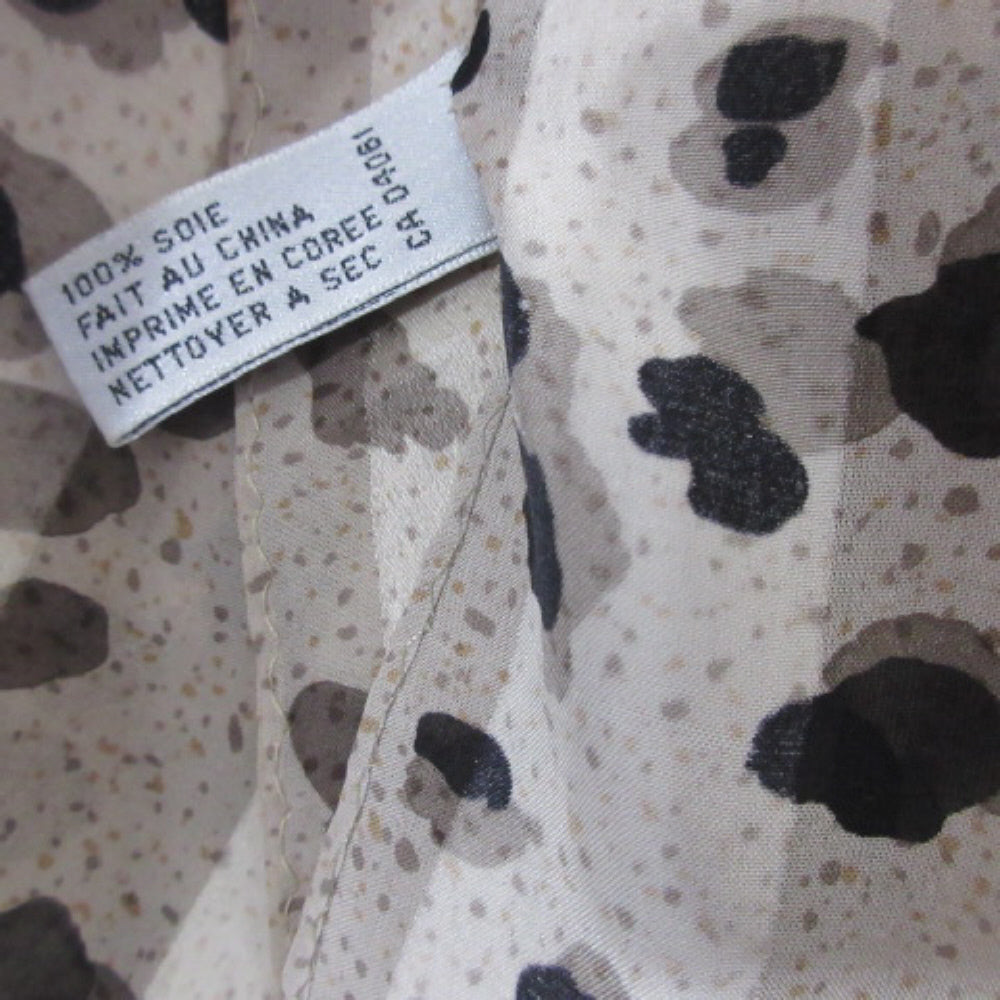 Abstract Animal Design Silk Scarf - Long - 4095