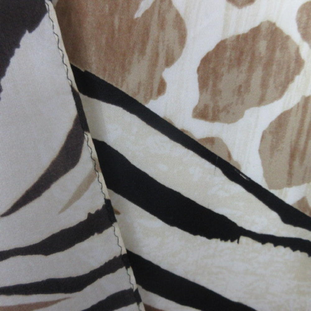 ADRIENNE LANDAU Animal Print Silk Scarf Long - 4101