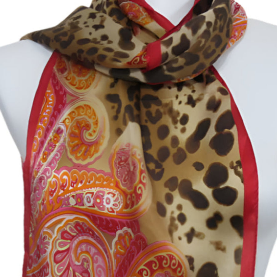 Harve Benard Designer Silk Scarf - Long - 4105