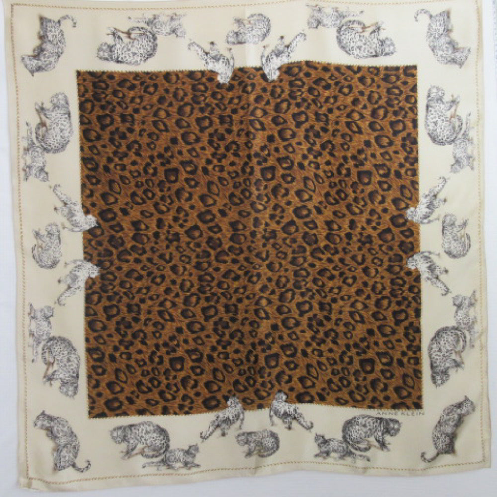 Anne Klein Designer Silk Scarf - Square - 4123