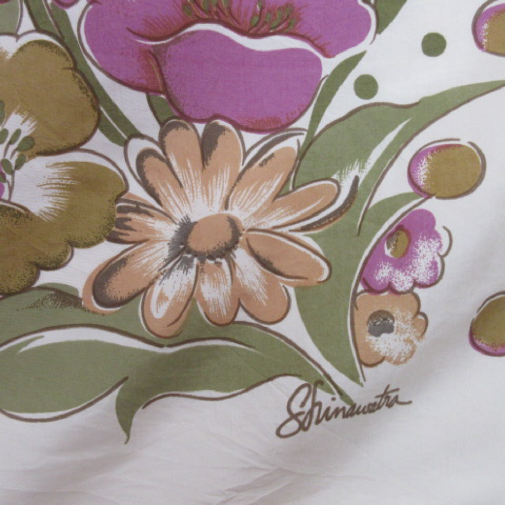 SHINAWATRA THAI SILK Floral Scarf - Square - 4129