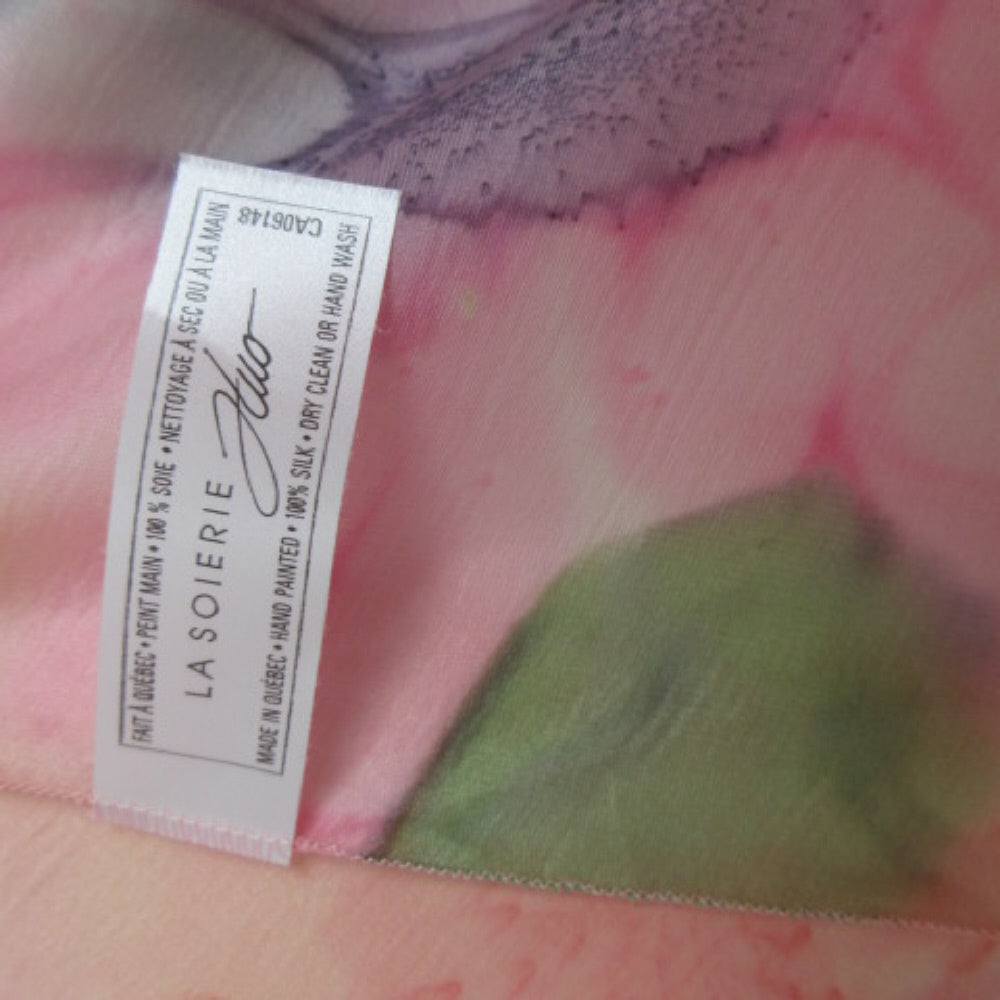 ART - QUEBEC HUO Floral Silk Scarf - Square - 4145