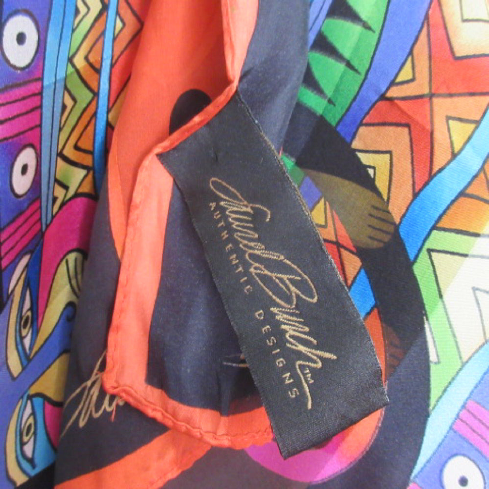 Laurel Burch Designer Cats Silk Scarf - Long - 4156