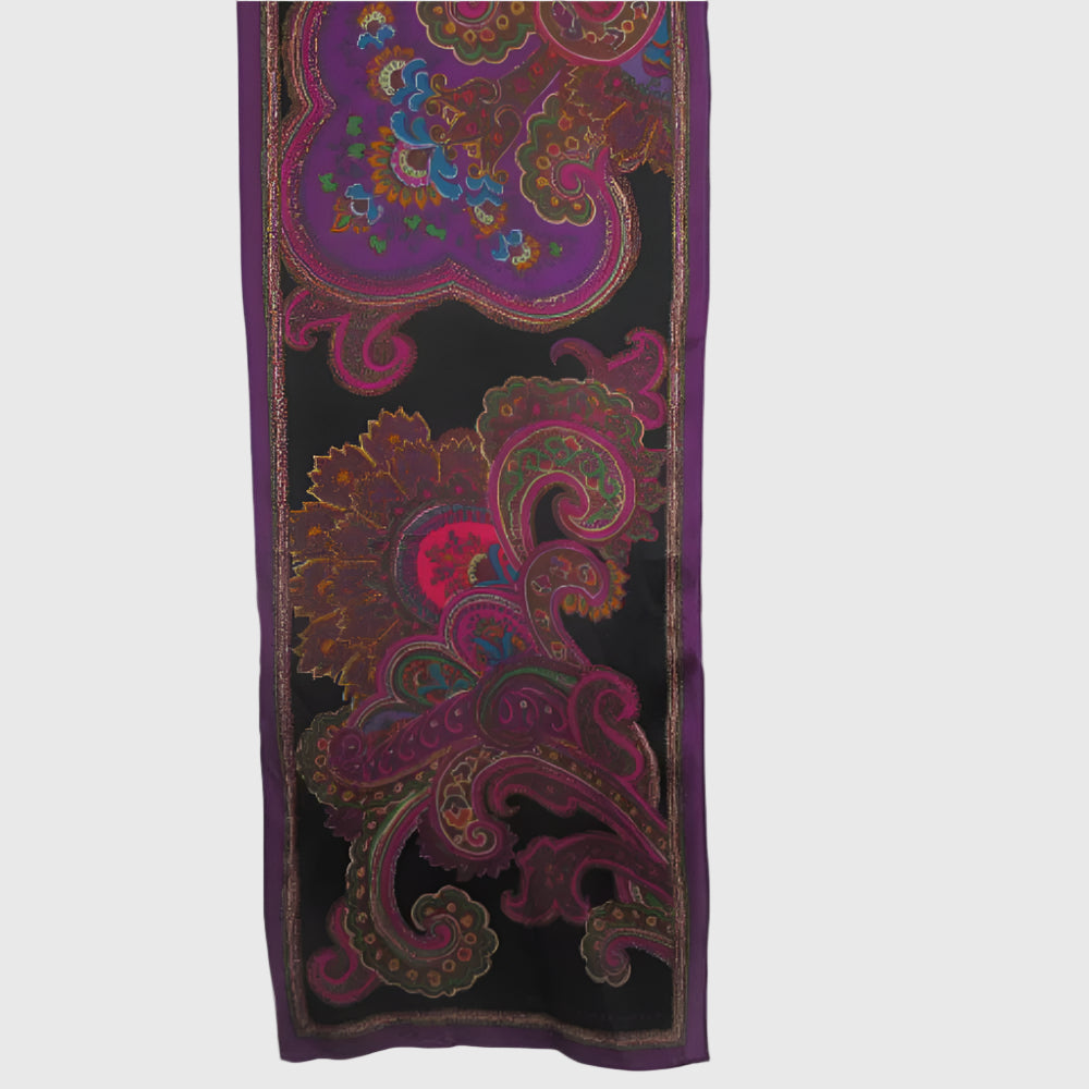 RALPH LAUREN Paisley Silk Scarf - Long - 4176