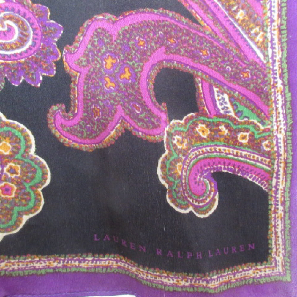 RALPH LAUREN Paisley Silk Scarf - Long - 4176