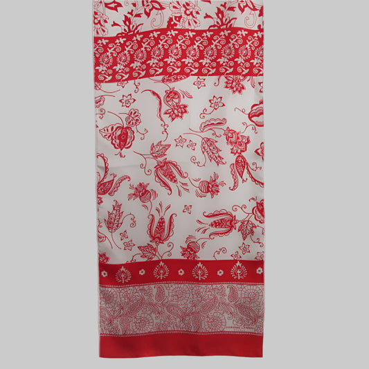 ADRIENNE LANDAU Floral Silk Scarf - Long - 4180