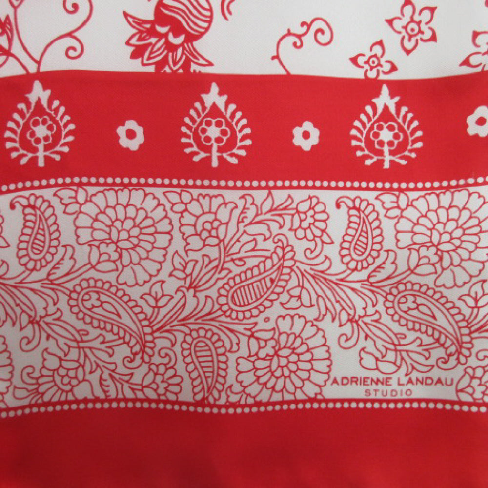 ADRIENNE LANDAU Floral Silk Scarf - Long - 4180