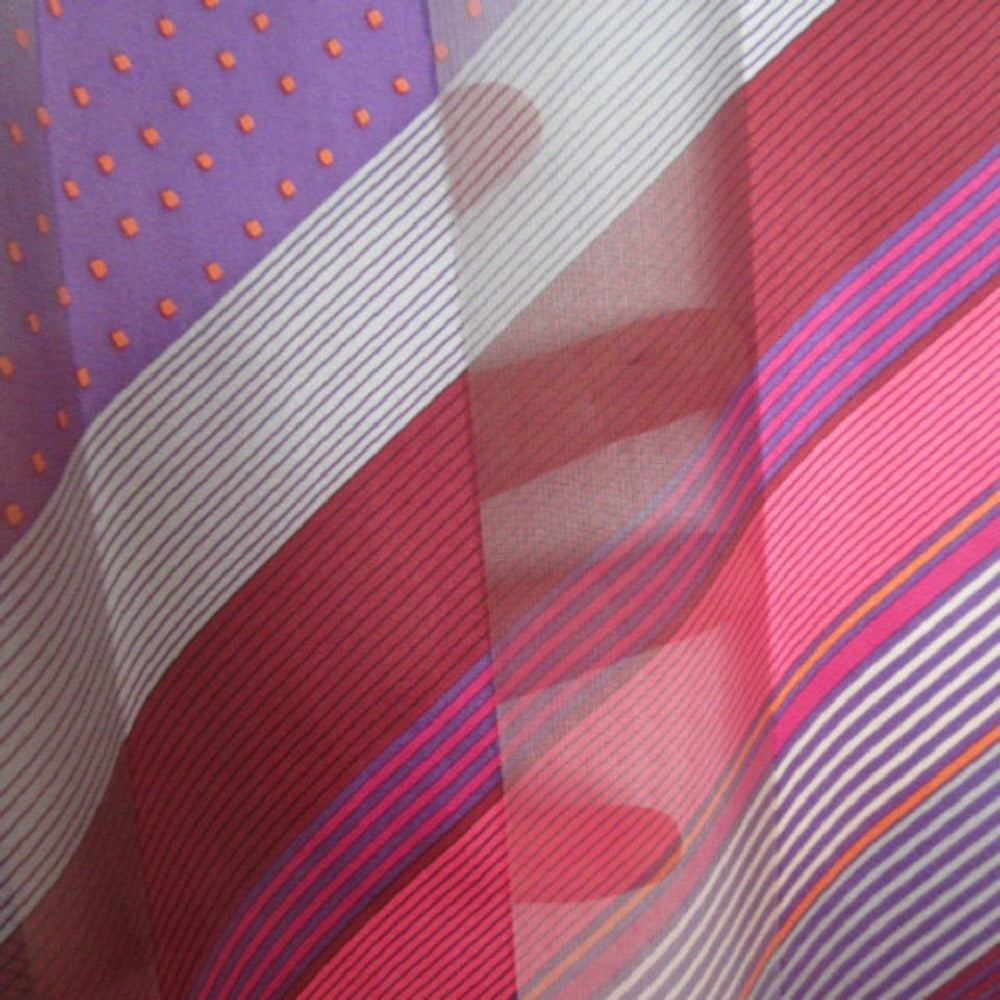 JONES NEW YORK Geometric Silk Scarf - Long - 4184