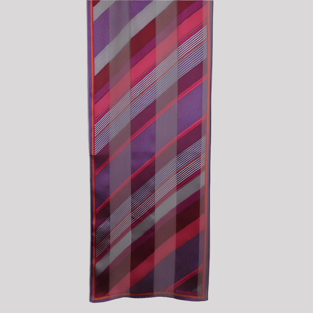 JONES NEW YORK Geometric Silk Scarf - Long - 4184