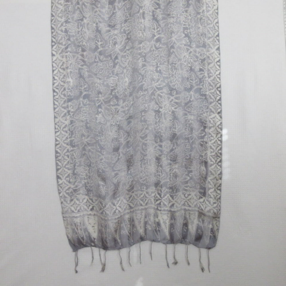 Fern & Willow Silk Scarf - Long - 4186