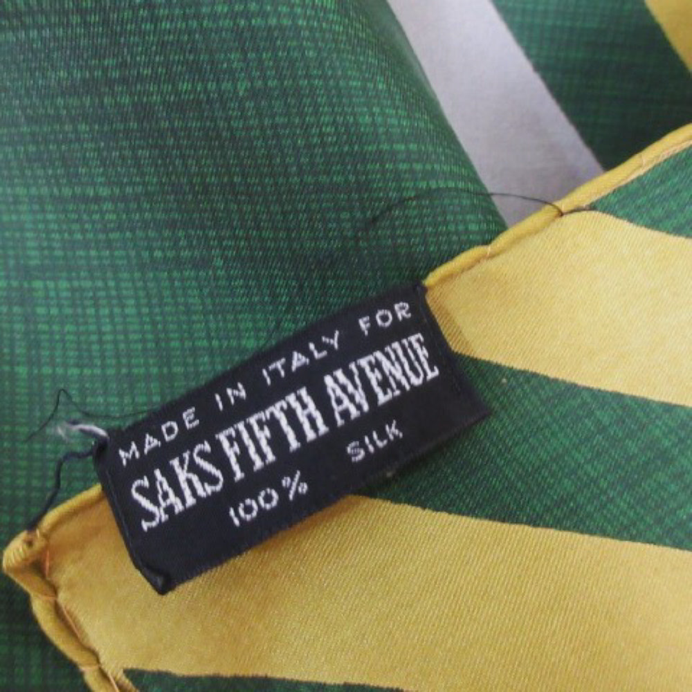 SAKS FIFTH AVENUE Silk Scarf - Mens Pocket Square - 4199