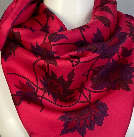Richard Allen Floral Silk Scarf - Square – 4768