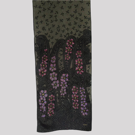 ECHO Floral Paisley Silk Scarf - Long - 4211