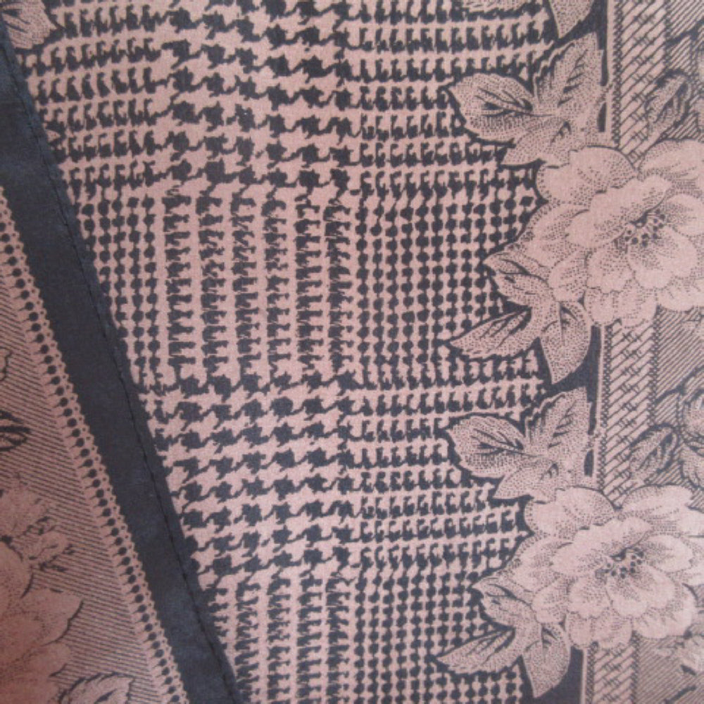 ECHO Floral Houndstooth Silk Scarf - Long - 4212