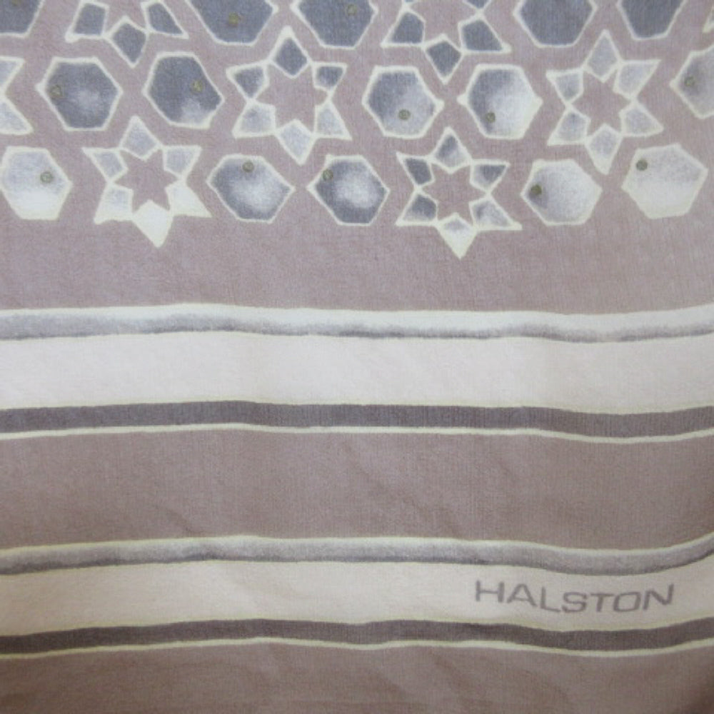 HALSTON Floral Chiffon Silk Scarf - Long - 4214